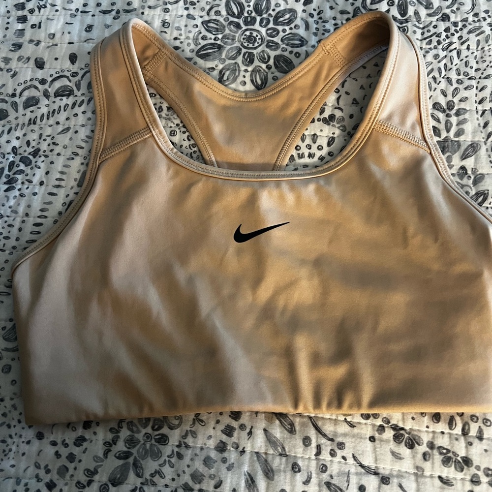 Nike Women's Tan Sports Bra small